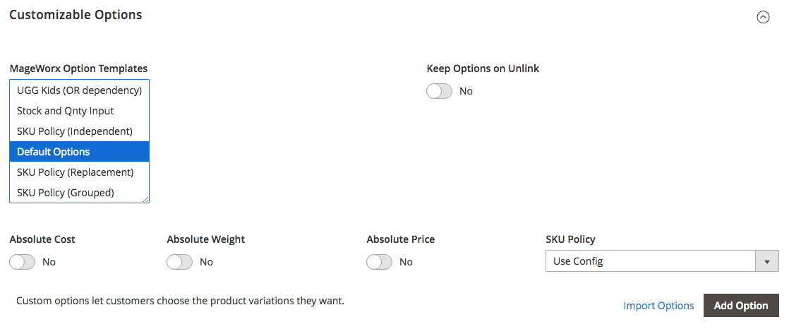 Advanced Product Options MageWorx FAQ
