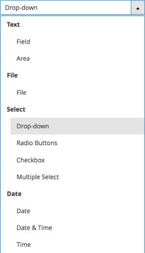 Mageworx Option Template Types