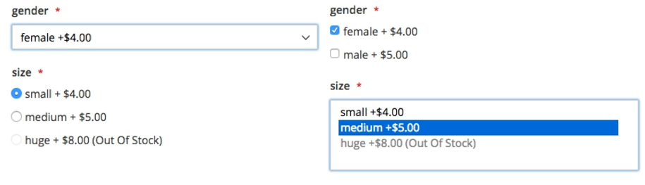 Mageworx Option Template Types Select