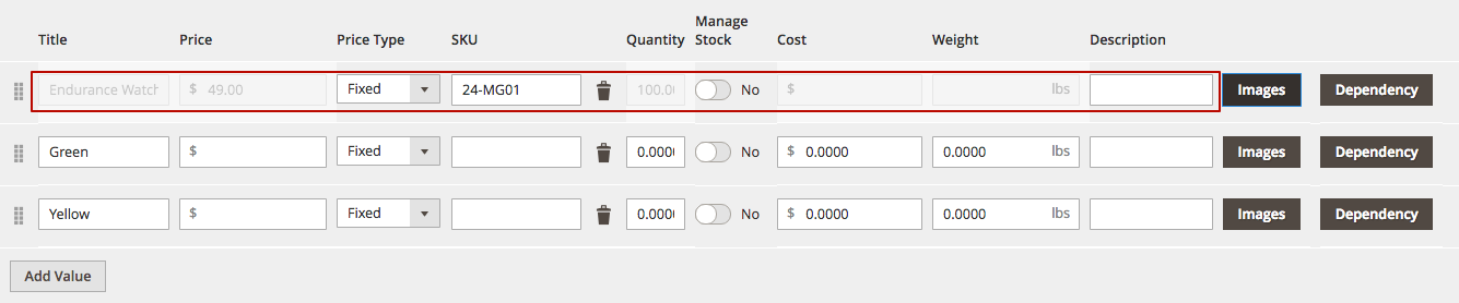 Mageworx Option Template Custom Options
