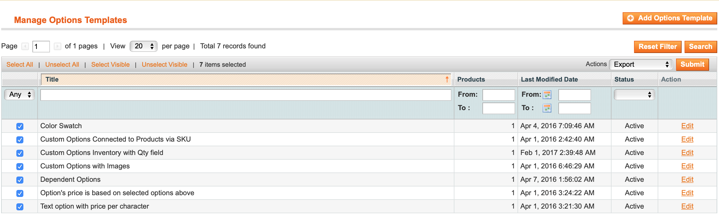 Mageworx Option Templates M1