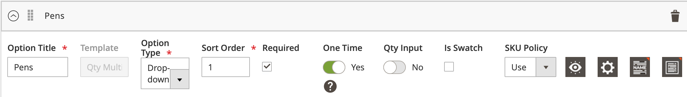 Mageworx One-time Options