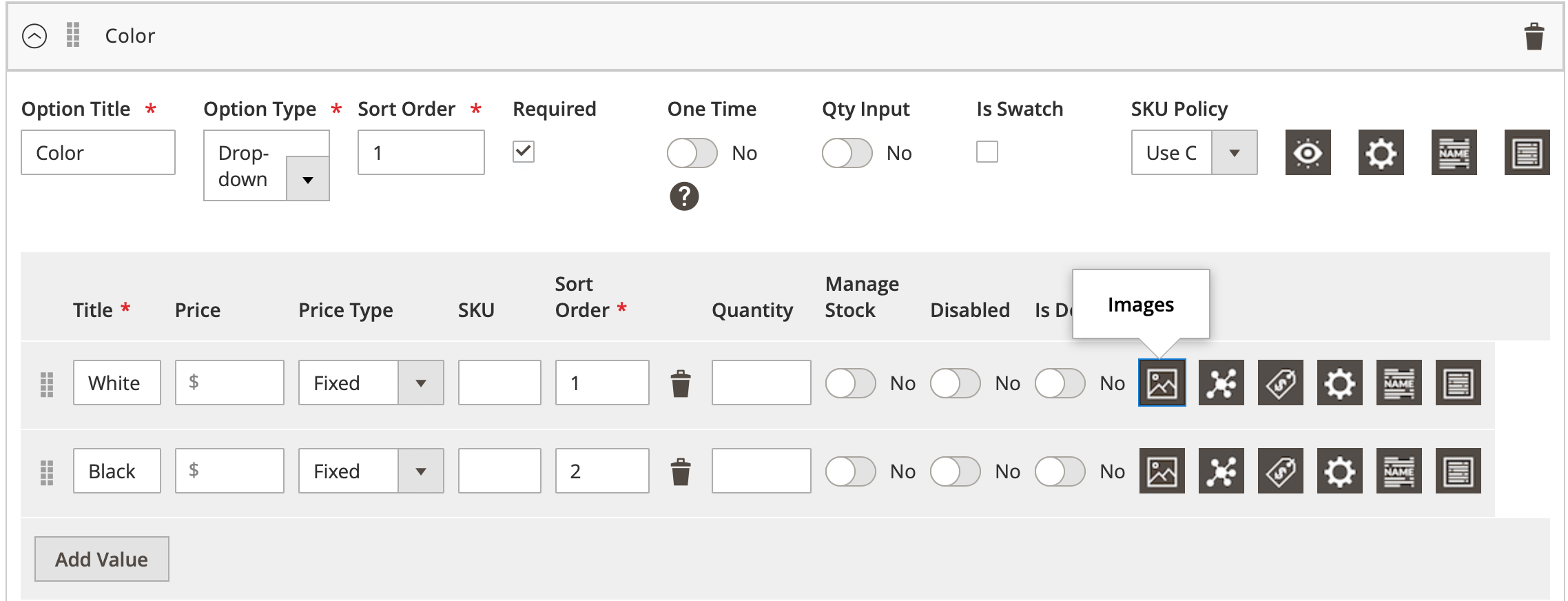 Mageworx Option Images