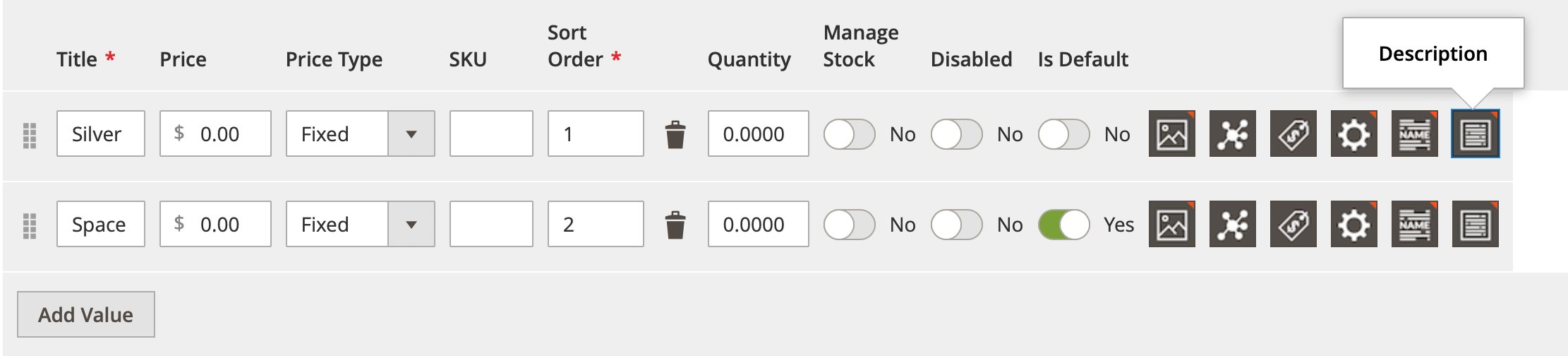 Mageworx Option Description