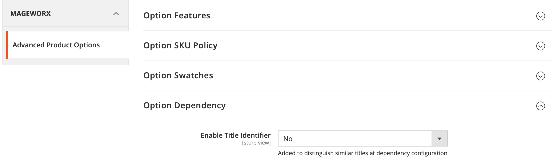 Mageworx Option Template Dependent Options