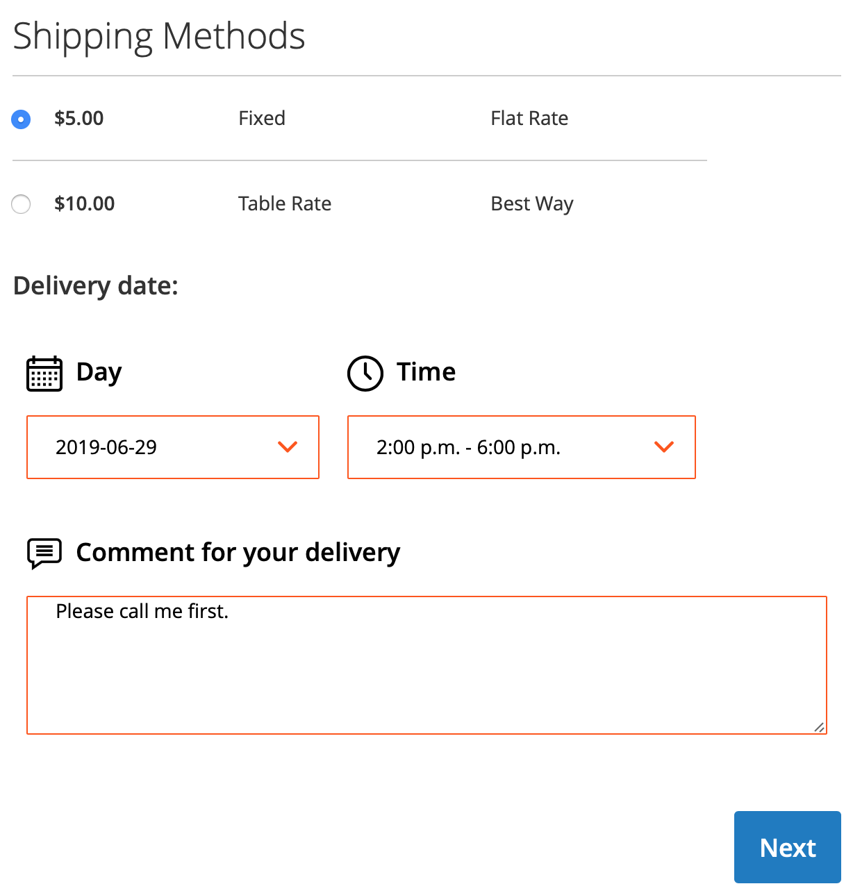 Delivery Date