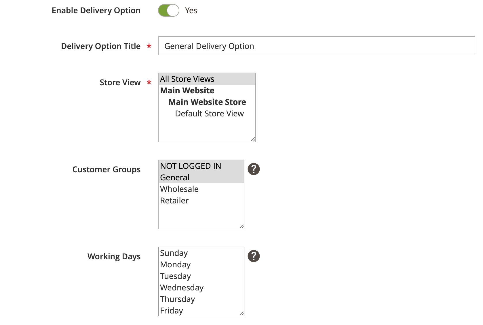 Delivery Date