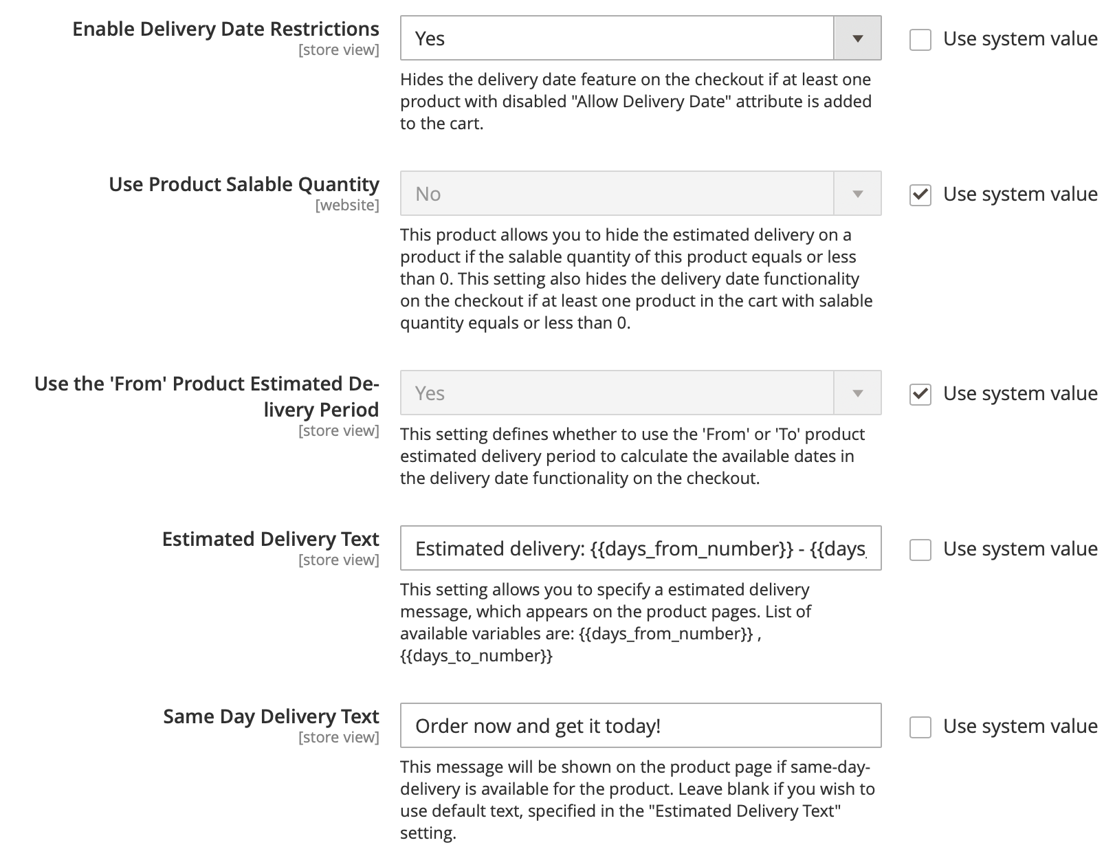 Delivery Date