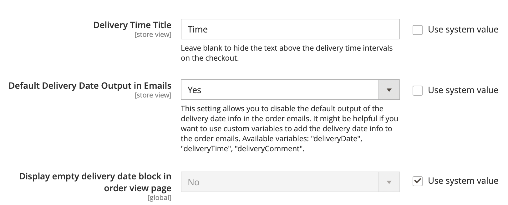 Delivery Date