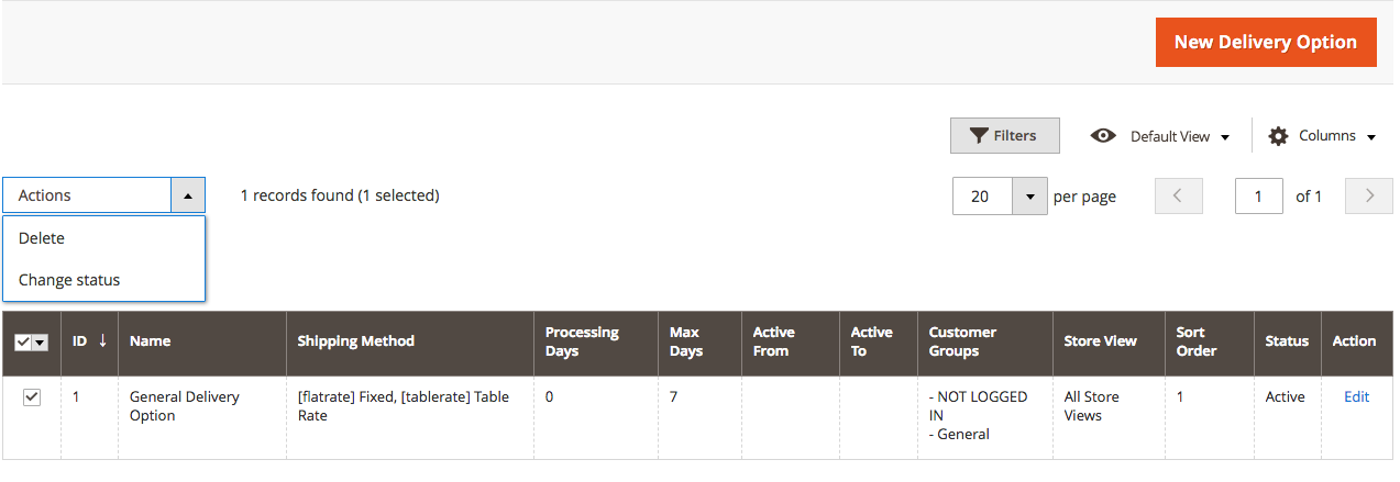 Delivery Date