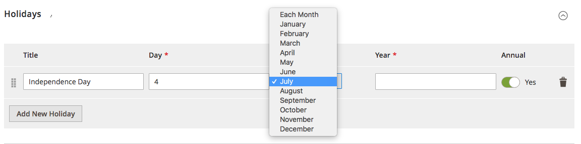 Delivery Date