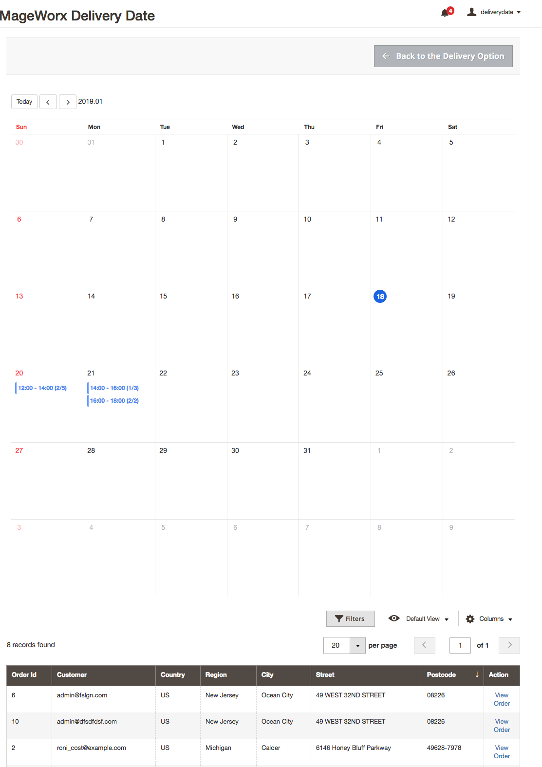 Delivery Date