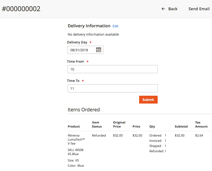 Delivery Date