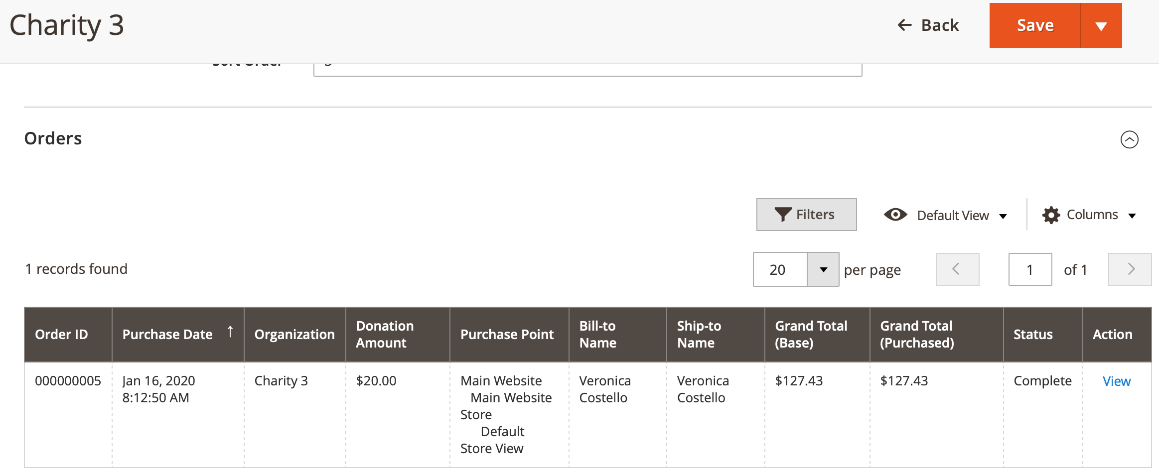 Mageworx Donations Charity Setup