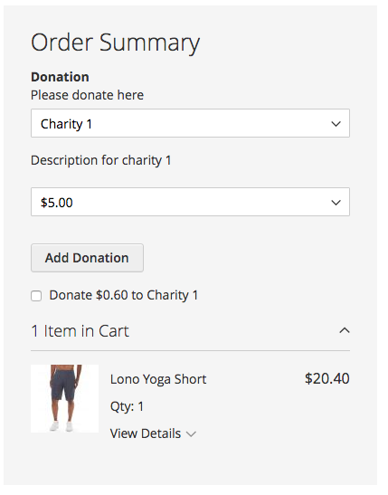 Mageworx Donations Settings