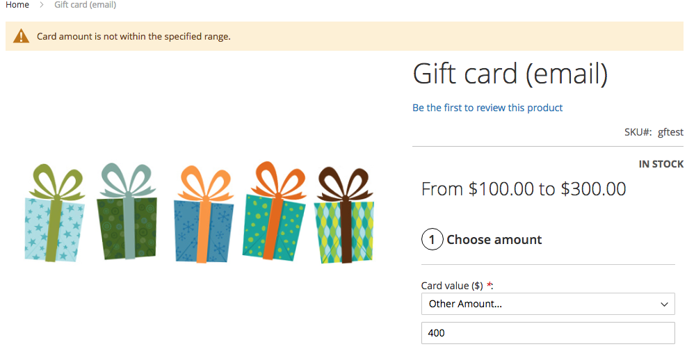 Mageworx Gift Card Types
