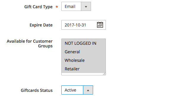 Mageworx Gift Card Generate