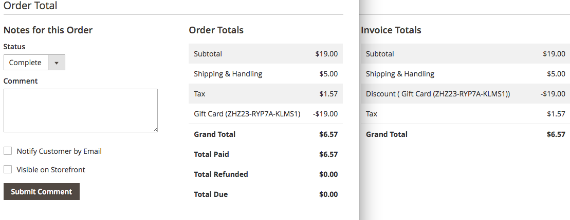 Mageworx Gift Card Configuration