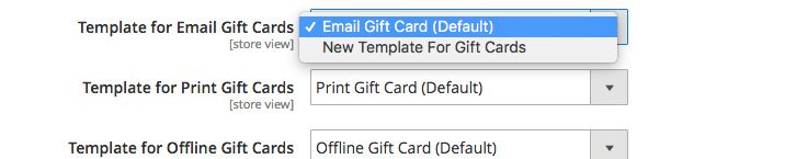 Mageworx Gift Card Configuration