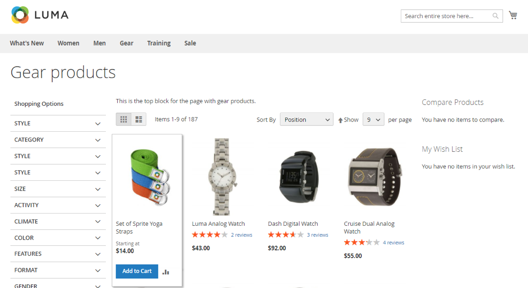 landing pages
