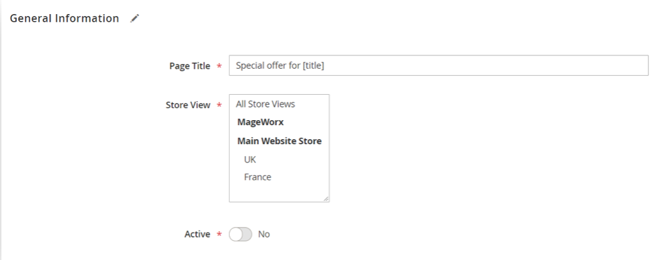 landing pages