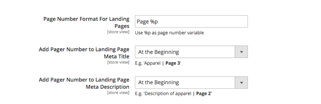 landing pages