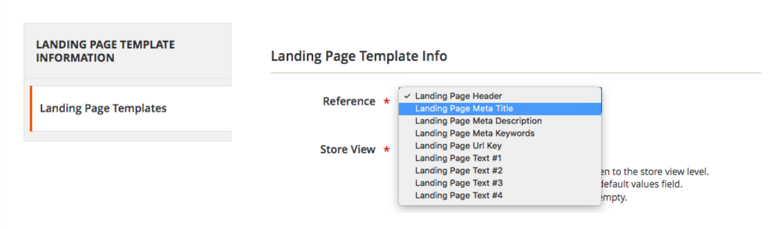 landing pages