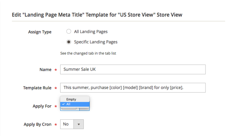landing pages