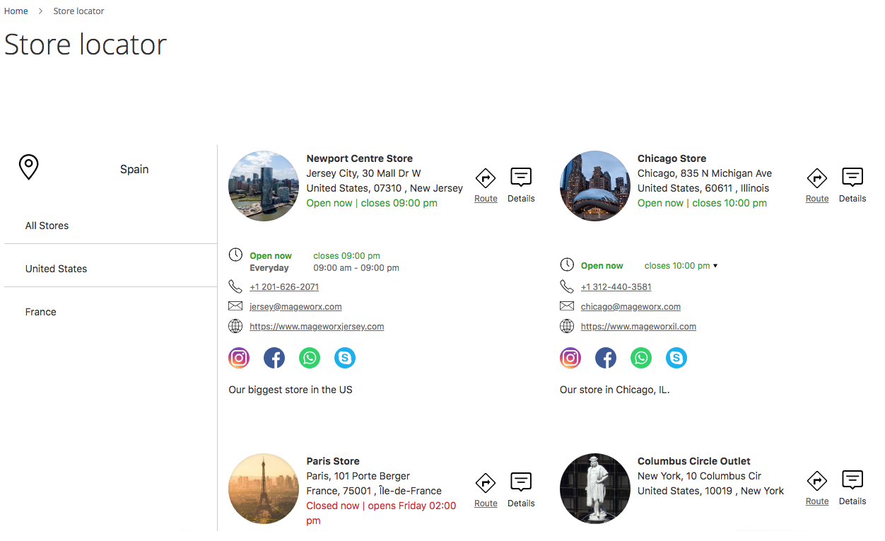 Magento 2 Store Locator