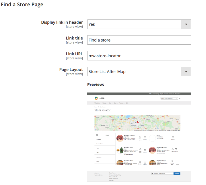 Magento 2 Store Locator