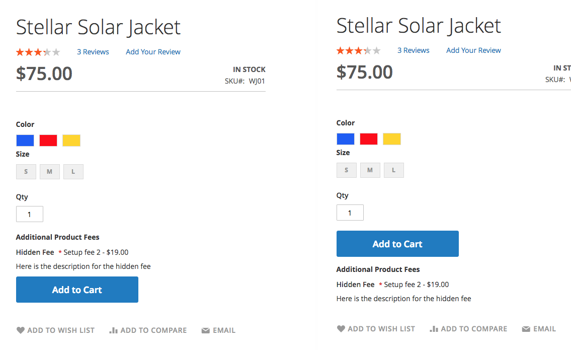 Multi Fees Configuration