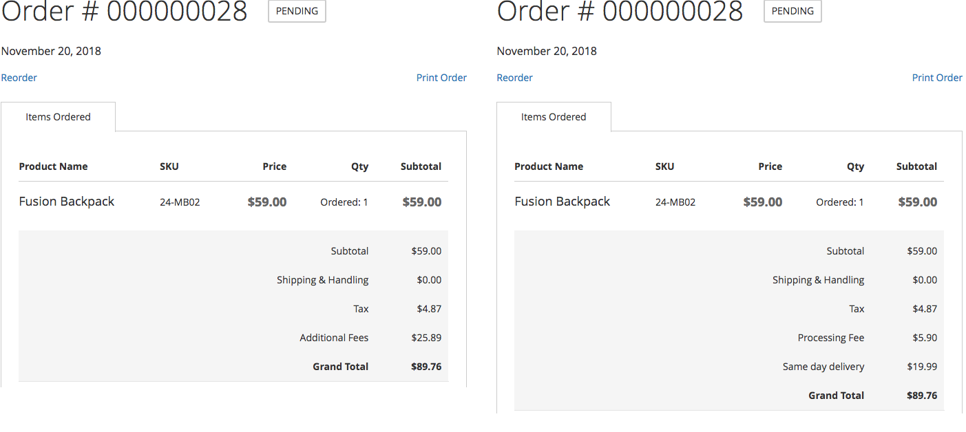 Multi Fees Taxation