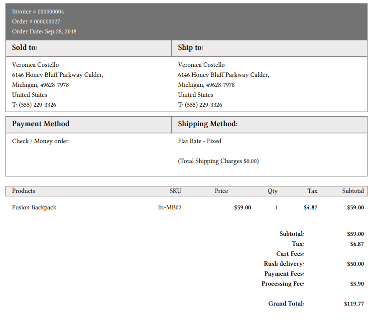 Multi Fees Taxation