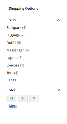 layered navigation magento 2