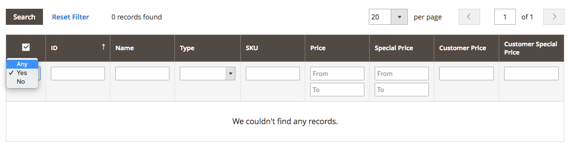 Prices per Customer
