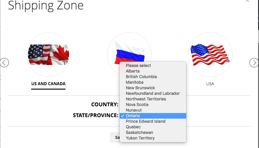 Mageworx Shipping Popup Zones