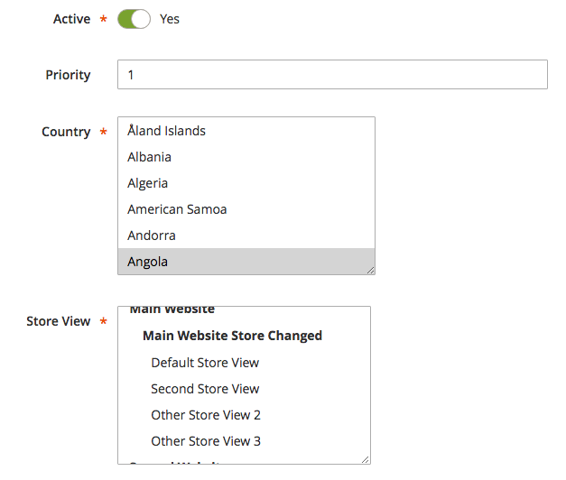 Mageworx Shipping Popup Zones Backend