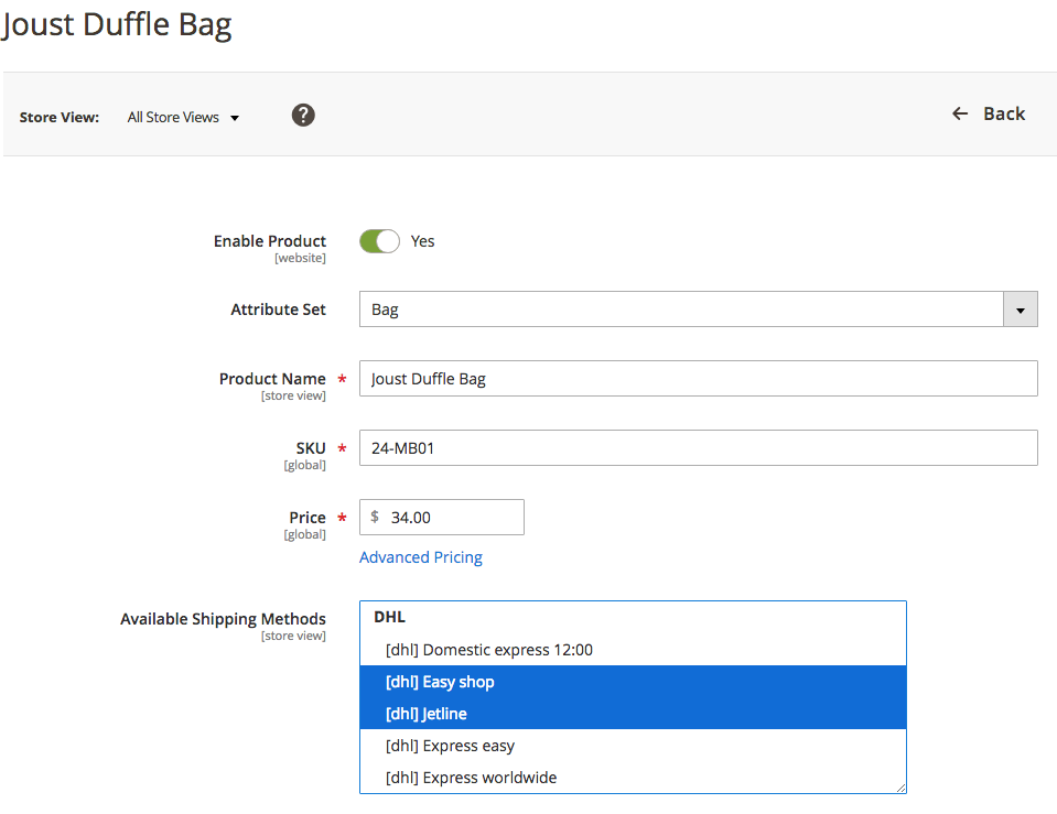 Mageworx Shipping Configuration