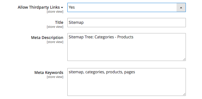 HTML Sitemap