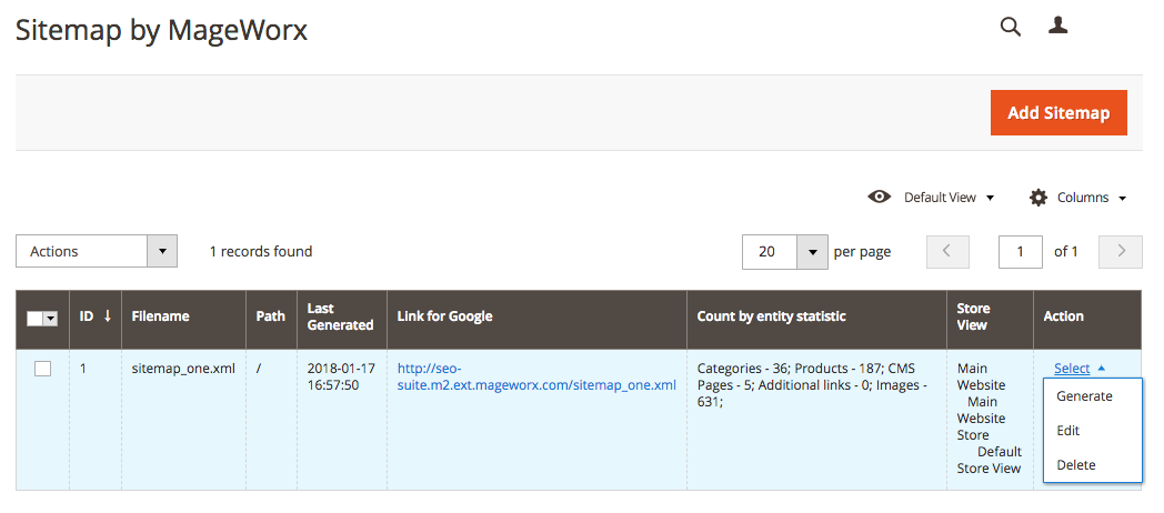 SEO Sitemap