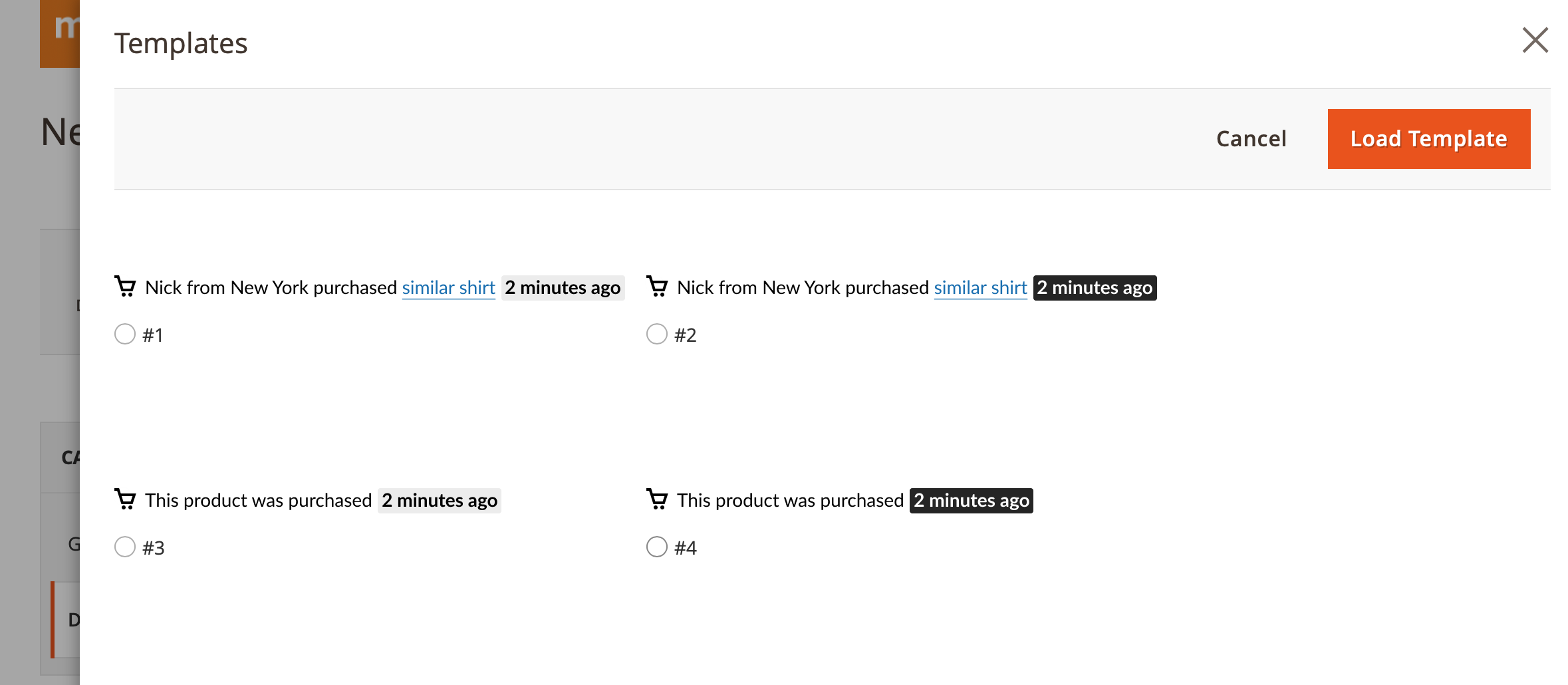 Social proof campaigns